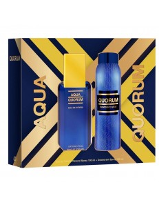 ESTUCHE AQUA QUORUM EDT 100ML + DEO - PUIG