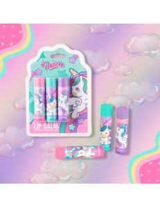 Bálsamo Labial  Unicornio 3 unidades