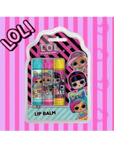 BALSAMO LABIAL LOL SURPRISE  3 UNIDADES