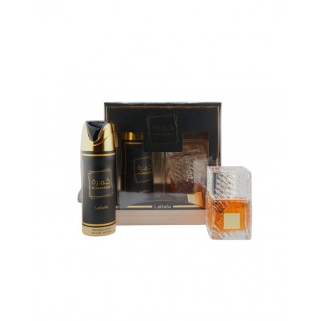 Lattafa Khamrah Edp 100ml 2個セット LATTAFA KHAMRAH EDP 100 ML + DEO SPRAY 200 ML SET 2 PCS - JPT